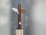 Cross at ground zero World Trade Center